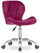Scaun de birou AVOLA VELVET bordeaux