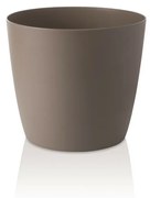 Jardinieră Gardenico Ella Twist 'n' Roll, taupe, 35 cm