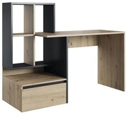Masă PC Paca 2 (stejar artisan + antracit). 1048465