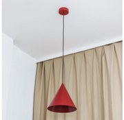 Lampă suspendată pe cablu ETNA II, 1xE27/15W/230V, Ø 25 cm, roșu