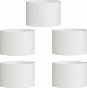 vidaXL Inele pentru vaze 5 pcs Alb 30 x 30 x 20 cm