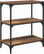 vidaXL Dulap pentru cărți Lemn vechi 60 x 33 x 70,5 cm