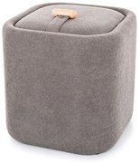 Taburet gri NAP cu spatiu de depozitare 37x37 cm