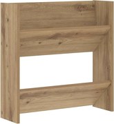 vidaXL Dulap pentru pantofi cu raft Stejar Artizanal 60 x 18 x 60 cm