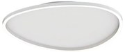 Plafoniera LED dimabila design slim Josie alba 59cm