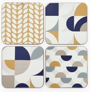 Coasters 4 buc. din plută Bauhaus – Cooksmart ®