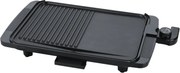 La mâna a doua: Gratar electric Rosberg R51015I, 1500W, 36x26 cm, 2 zone de gatit, Antiaderenta, Negru