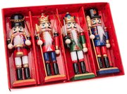 Ornamente de Crăciun 4 buc. din lemn 12,5 cm – Dakls