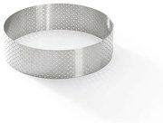 Inel de tort perforat rotund De Buyer 3098.05, 12,5 cm, oțel inoxidabil