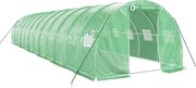 vidaXL Seră cu cadru din oțel, verde, 36 m², 12x3x2 m