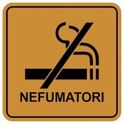 Placuta informativa ABS metalizat aruriu 10x10cm