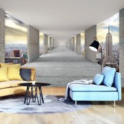 Fototapet - Tunel cu privire spre New York (254x184 cm)