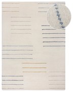 Covor crem țesut manual din lână 200x290 cm Dottie Geometric – Flair Rugs
