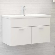 vidaXL Dulap de chiuvetă, alb, 80x38,5x46 cm, lemn prelucrat
