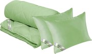 Set Bamboo Sense, 2 perne 50x70 cm si pilota matlasata 300g/mp, 180x200 cm