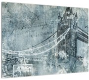 Tablou - Tower Bridge în tonuri reci (70x50 cm)
