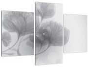 Tablou - Flori în nuanțe gri (90x60 cm)