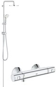 Coloana dus Grohe New Tempesta 210+ baterie cabina dus termostat Grohe Precision (26381001  , 34594000 )