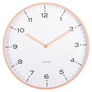 Karlsson 6011OR design ceas de perete portocaliu,diametru 40 cm