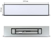 Plafonieră LED Brilagi SLIMFRAME LED/58W/230V 120x30 cm negru