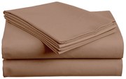 Cearsaf de bumbac LUX maro deschis 220x240 cm