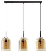 Lustra cu 3 pendule modern Velor champagne