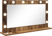vidaXL Oglindă de toaletă Dreptunghiular Lemn vechi 80 x 45 x 18 cm