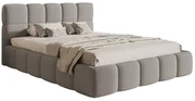 Pat matrimonial 160 cm Cirsten 160B (cu somieră) (Gri). 1099507