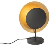 Lampa de masa Art Deco neagra cu aur - Emilienne