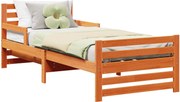 vidaXL Cadru de pat Maroniu cerat 80 x 200 cm Lemn compozit