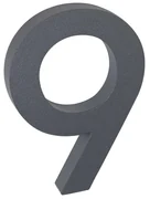 Număr casă 9", RN.100LV, structurat, antracit"
