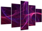 Tabloul abstract cu linii curbe (150x105 cm)