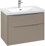 Villeroy &amp; Boch Subway 3.0 dulap 77.2x46.2x57.6 cm sub chiuveta pe perete bej C57400VM