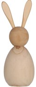 Iepuras din lemn BUNNY DAISY 17,5 cm natural