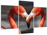 Tablou cu doi flamengo îndrăgostiți (90x60 cm)