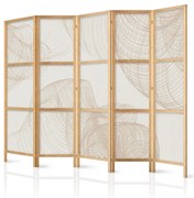 Paravan japonez - Beige shapes on a light background