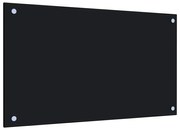 vidaXL Panou antistropi de bucătărie, negru 70x40 cm sticlă securizată