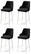 Set de scaune de bar Enox Black and White, 4 buc., 4 buc