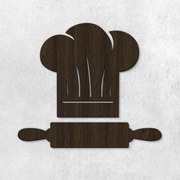 DUBLEZ | Semn din lemn pentru ușă - Bucătărie