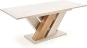 Masa moderna bucatarie BRANDON, casmir/stejar, PAL laminat, 160/200x90