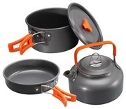 Set pentru gătit portabil de camping pliabil din trei piese DS-308 - Nakida