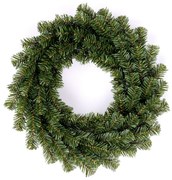 Ghirlanda artificială verde, fără decorații,diametru 50 cm