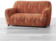 Huse bielastice UNIVERSO NOU dungi cărămizii fotoliu dublu (l. 120 - 160 cm)