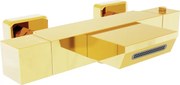 Mexen Cube baterie de baie termostatică, aurie - 77360-50