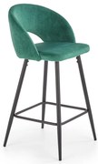 Scaun de bar H96 velvet verde
