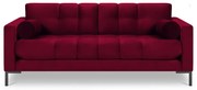 Canapea din catifea Cosmopolitan Design Bali, roșu