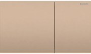 Clapeta de actionare cu 2 volume, rosu auriu periat, Geberit Sigma70 Rosu auriu