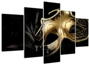 Tablou masca aurie (150x105 cm)