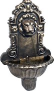 vidaXL Fântână de perete cu design cap de leu, bronz