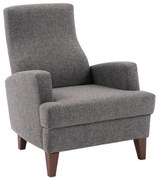 Fotoliu PULA, gri închis